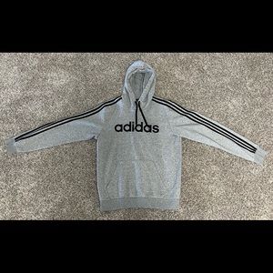Mens, Adidas, Medium Gray Hoodie.